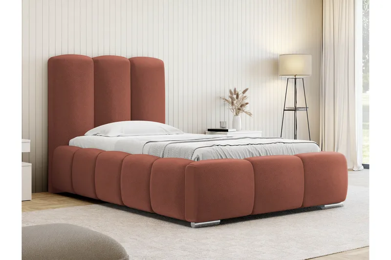 Gioia Sängram med Förvaring 90x200 cm - Rosa - Möbler - Sovrum - Sängram & sängstomme