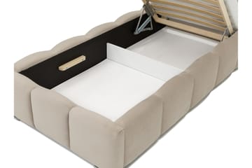 Gioia Sängram med Förvaring 90x200 cm - Vit - Möbler - Sovrum - Sängram & sängstomme