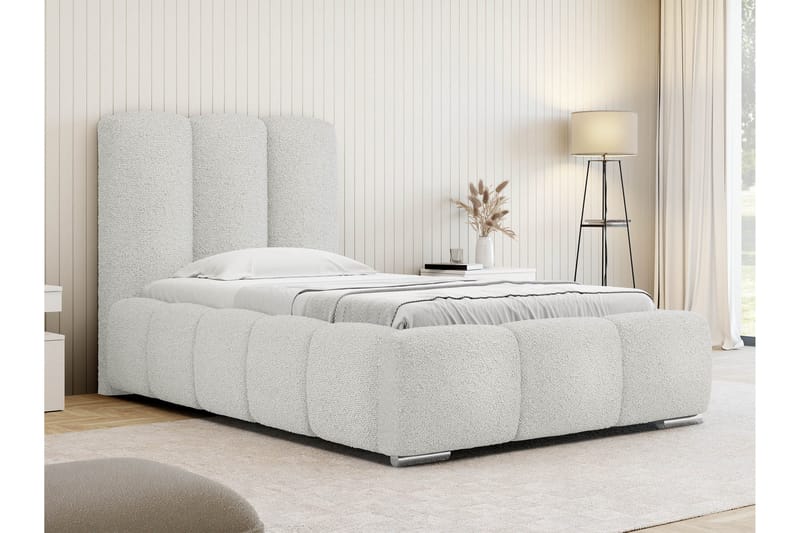 Gioia Sängram med Förvaring 90x200 cm - Vit - Möbler - Sovrum - Sängram & sängstomme