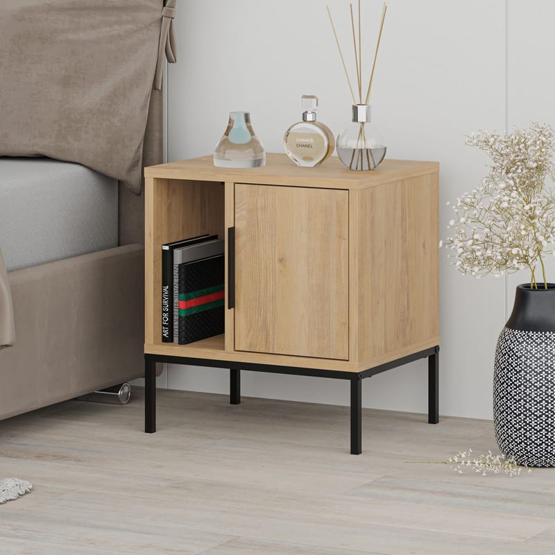 Glynn Sängbord 45 cm - Sapphire Oak - Möbler - Sovrum - Sängbord