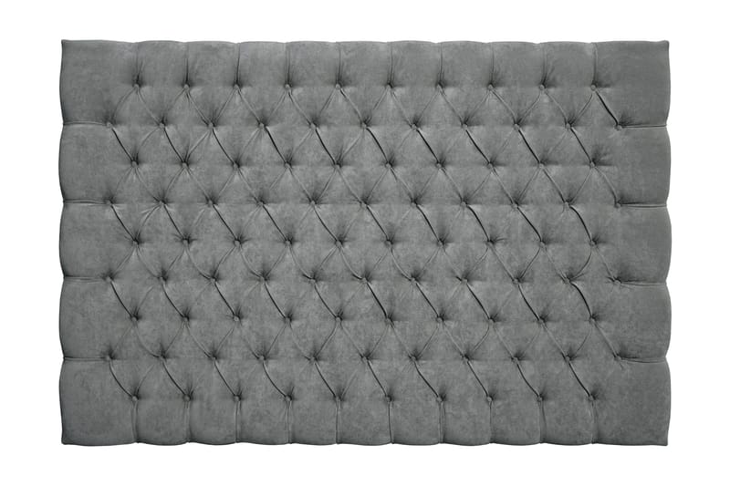 GRAND XL Sänggavel 160 cm Grå Sammet - Sänggavlar