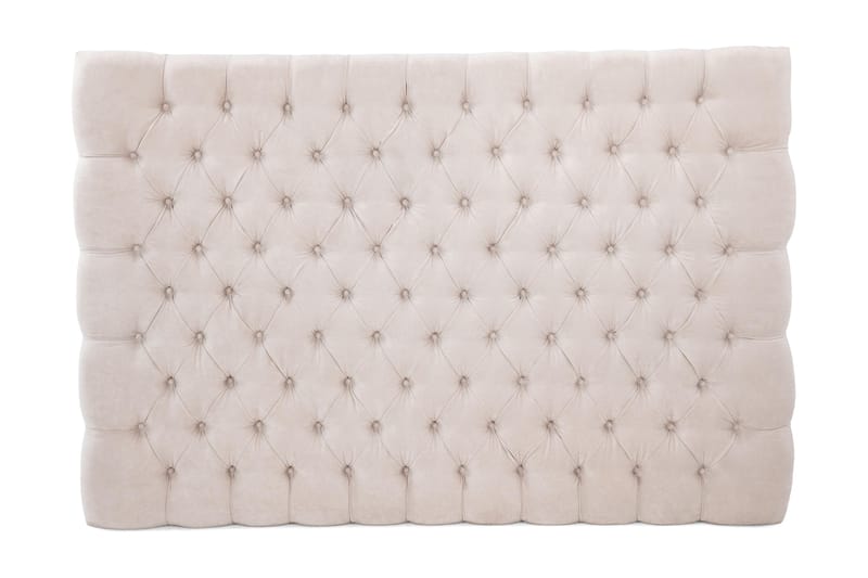GRAND XL Sänggavel 210 Sammet Beige -   - Sänggavlar