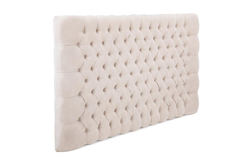 GRAND XL Sänggavel 210 Sammet Beige -   - Sänggavlar