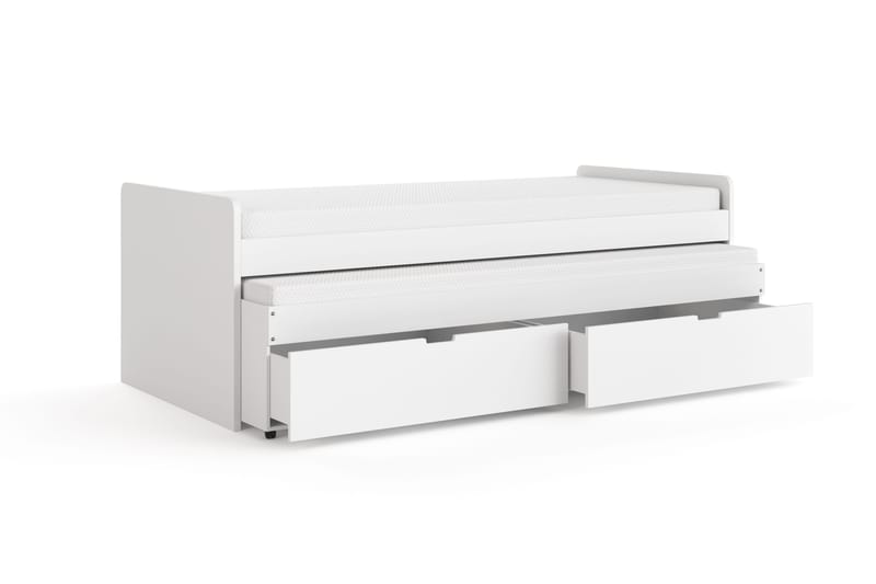 Granvik Sängram 90x200 cm med förvaring inklusive madrass - Vit - Möbler - Sovrum - Sängram & sängstomme
