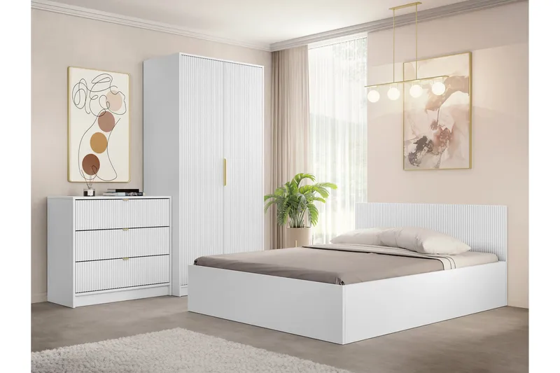 Gudelia Möbelset För Sovrum - Vit - Möbler - Sovrum - Möbelset för sovrum