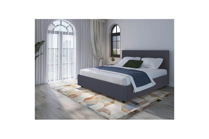 Hamar Sängram 200x180 cm - Grå - Möbler - Sovrum - Sängram & sängstomme