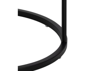 Hastane Sängbord 40 cm Rund i Trä med Metallunderrede - Svart - Möbler - Sovrum - Sängbord