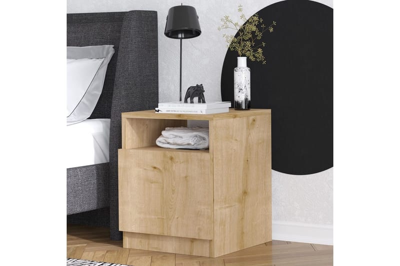 Heren Sängbord 40 cm - Valnöt - Möbler - Sovrum - Sängbord