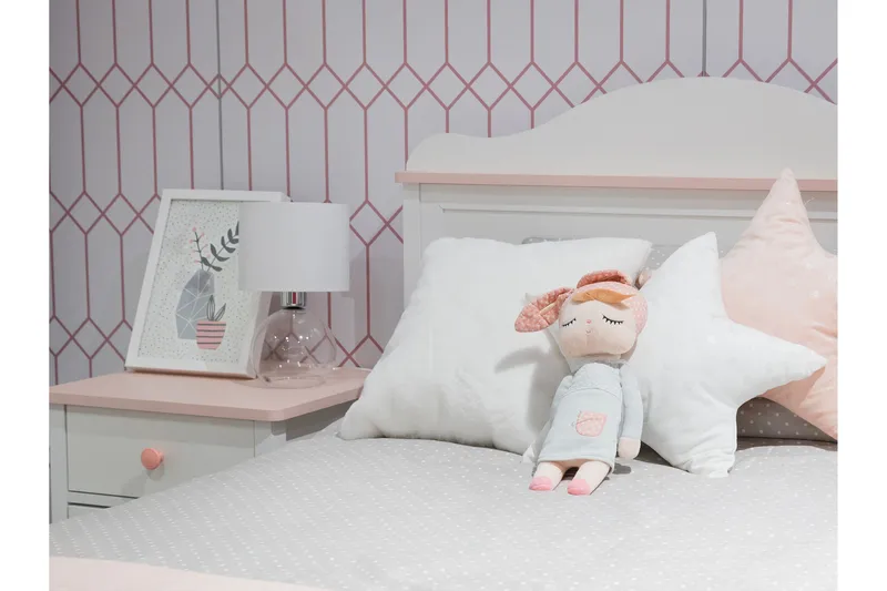 Hilts Möbelset För Sovrum - Vit/Rosa - Möbler - Sovrum - Möbelset för sovrum