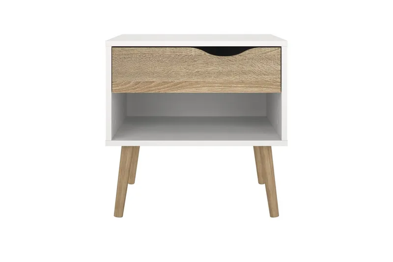 Hostafranc Sängbord 50,2 cm - Vit - Möbler - Sovrum - Sängbord