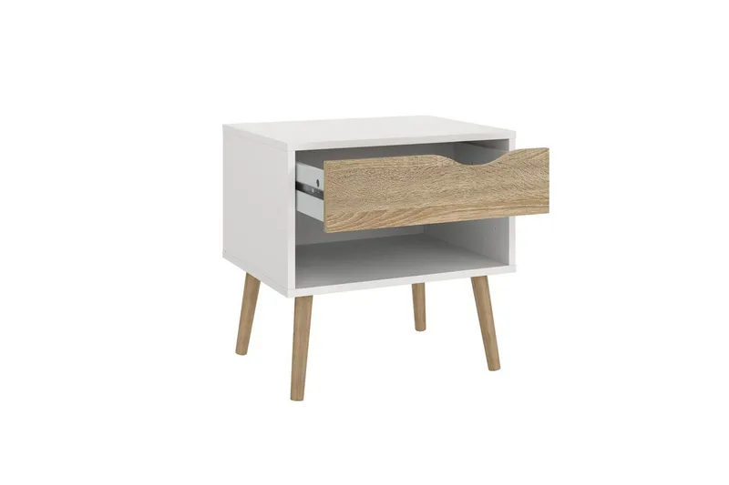 Hostafranc Sängbord 50,2 cm - Vit - Möbler - Sovrum - Sängbord