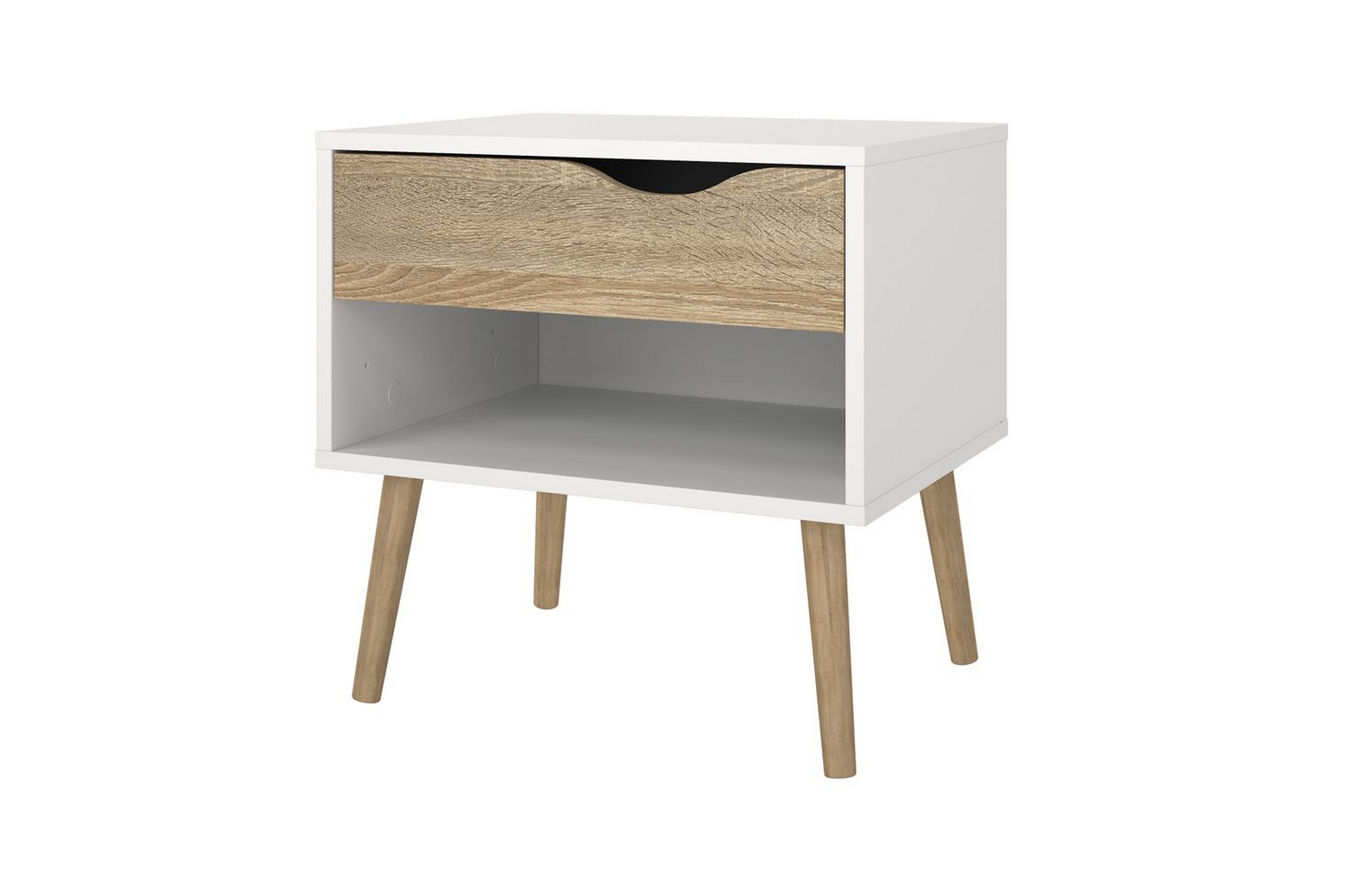 hostafranc sängbord 50,2 cm - vit