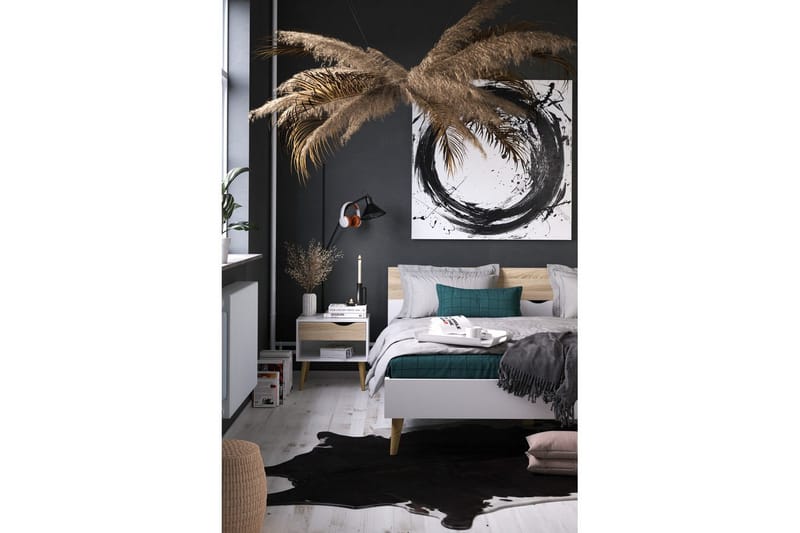 Hostafranc Sängbord 50,2 cm - Vit - Möbler - Sovrum - Sängbord