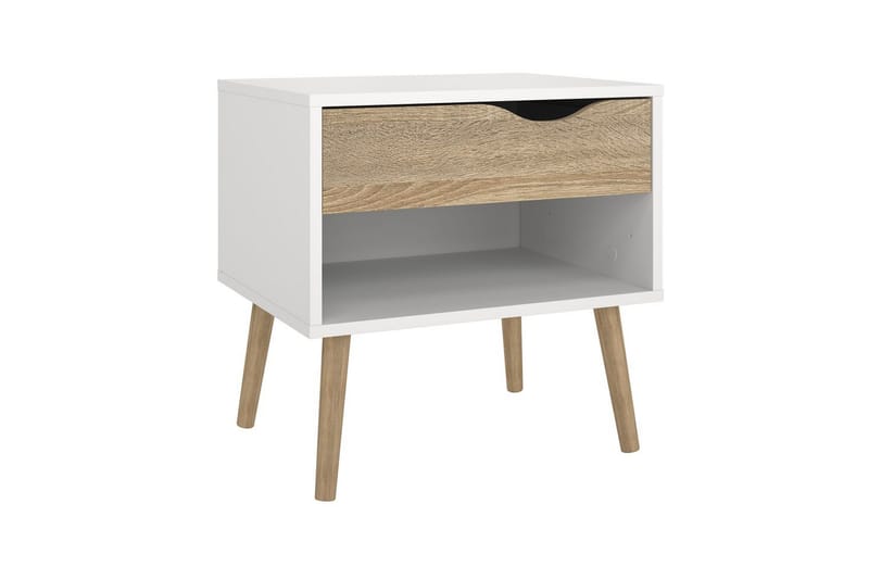 Hostafranc Sängbord 50,2 cm - Vit - Möbler - Sovrum - Sängbord