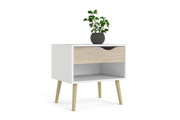Hostafranc Sängbord 50,2 cm - Vit - Möbler - Sovrum - Sängbord