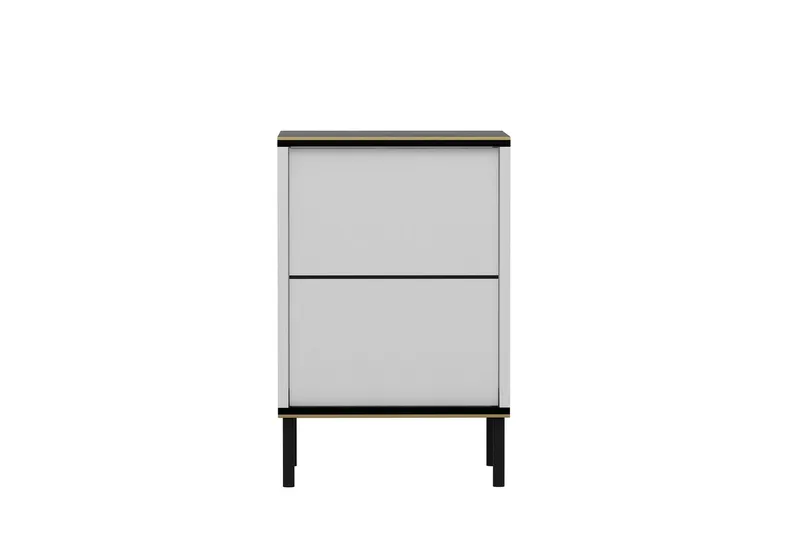 Imaj Sängbord 40 cm - Vit/Svart/Guld - Möbler - Sovrum - Sängbord