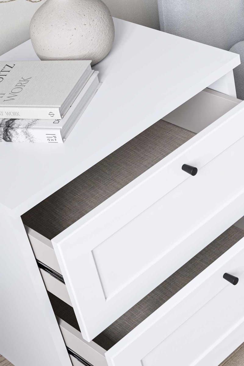 Interlaken Nattduksbord 50 cm - Vit - Möbler - Sovrum - Sängbord