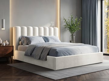 Isvik Sängram med förvaring 140x200 cm - vit - Möbler - Sovrum - Sängram & sängstomme
