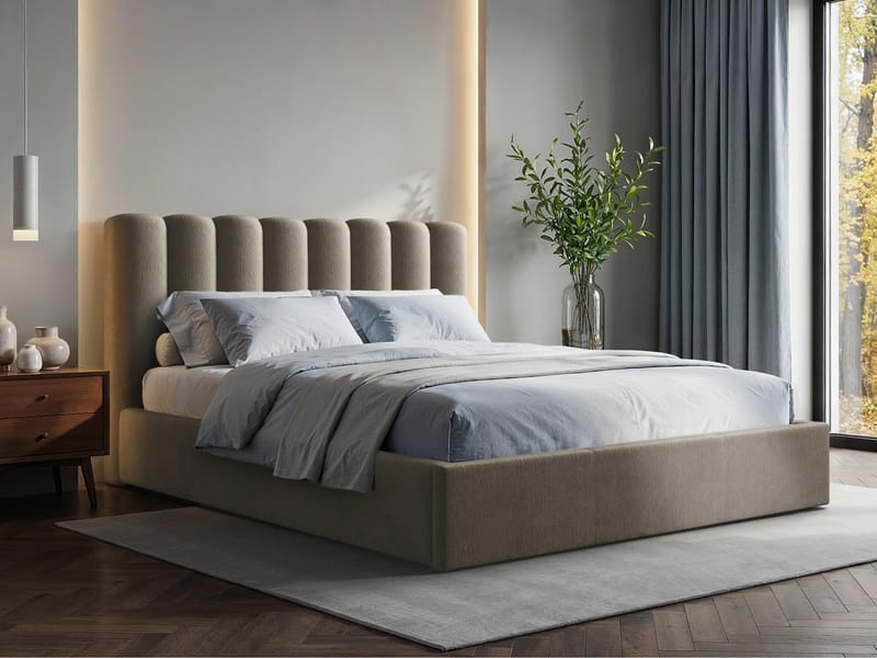 Isvik Sängram med förvaring 160x200 cm - Möbler - Sovrum - Sängram & sängstomme