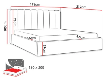 Isvik Sängram med förvaring 160x200 cm - Möbler - Sovrum - Sängram & sängstomme