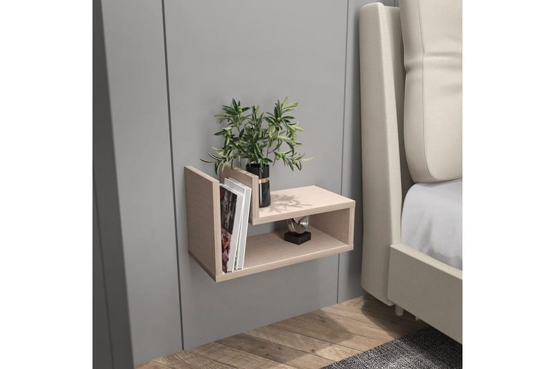 Jarlech Sängbord 45 cm - Beige - Möbler - Sovrum - Sängbord