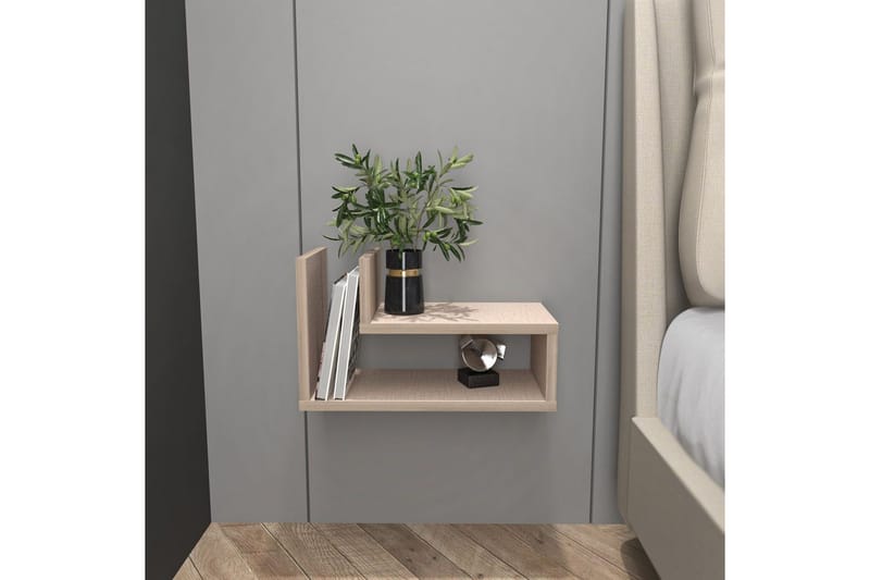 Jarlech Sängbord 45 cm - Beige - Möbler - Sovrum - Sängbord
