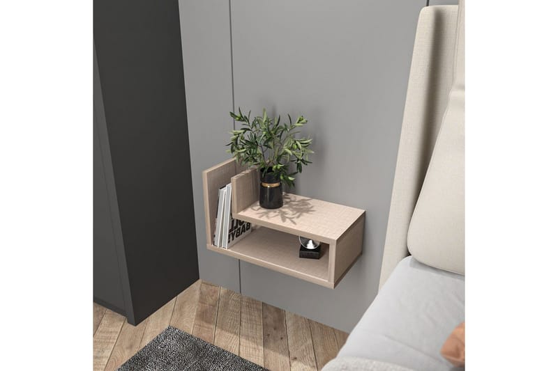 Jarlech Sängbord 45 cm - Beige - Möbler - Sovrum - Sängbord