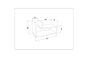 Jarlech Sängbord 45 cm - Ek - Möbler - Sovrum - Sängbord