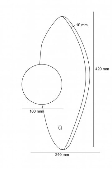 Javoren Vägglampa 10 cm - Beige Vit Grön - Belysning - Inomhusbelysning & lampor - Vägglampor & väggbelysning
