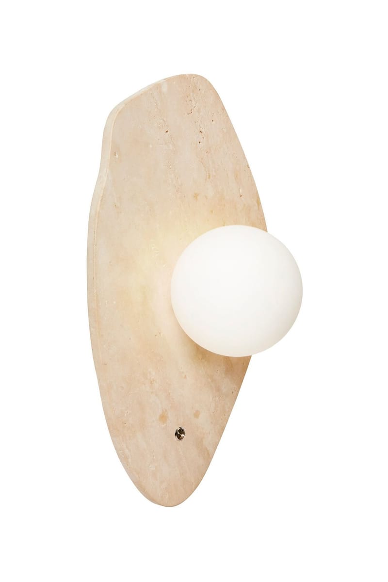 Javoren Vägglampa 10 cm - Beige Vit - Belysning - Inomhusbelysning & lampor - Vägglampor & väggbelysning