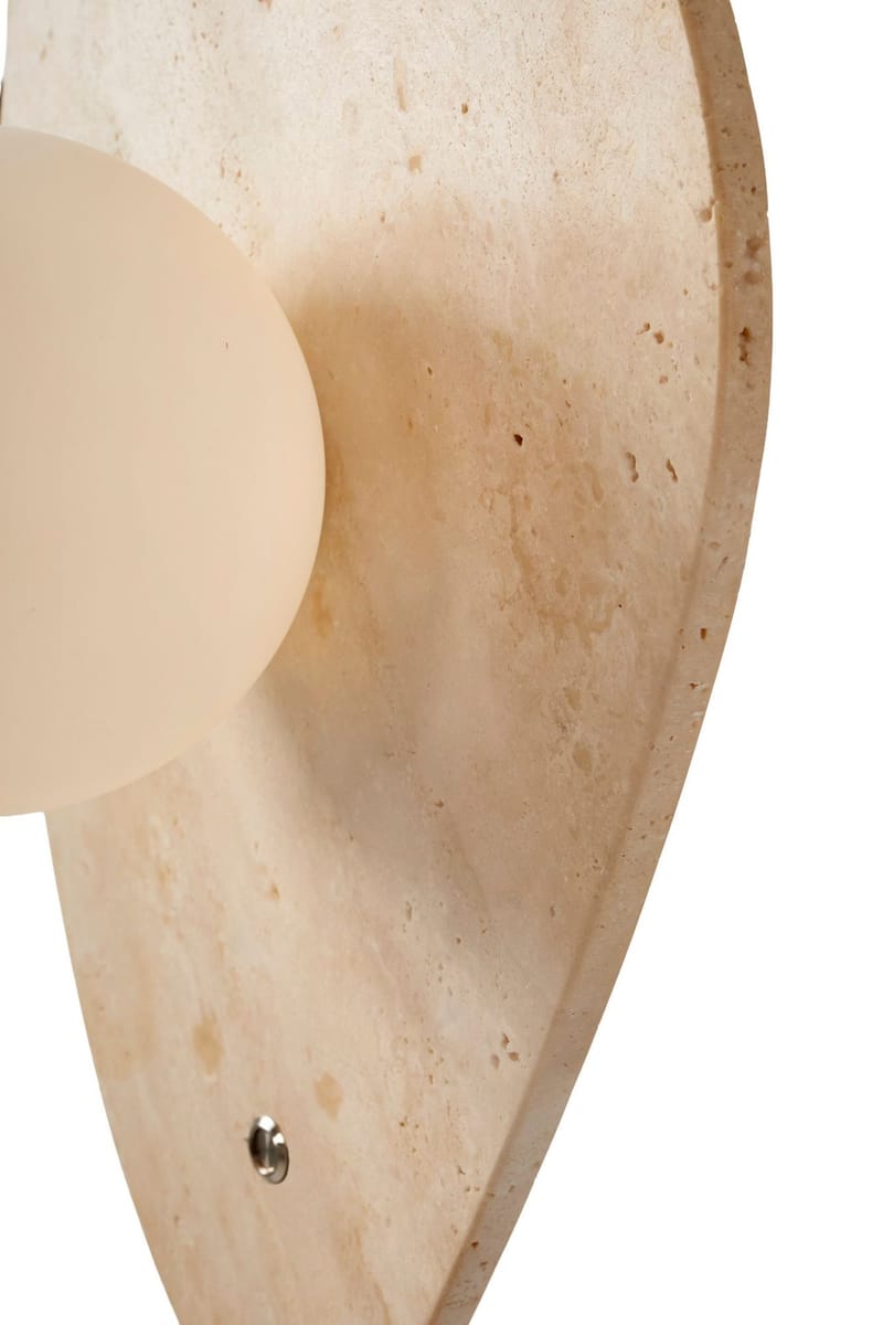 Javoren Vägglampa 10 cm - Beige Vit - Belysning - Inomhusbelysning & lampor - Vägglampor & väggbelysning