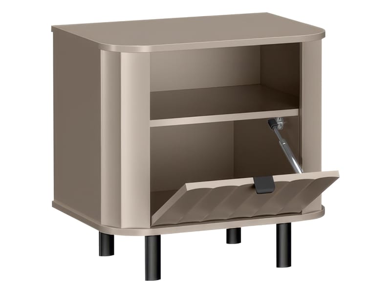 Joriel Sängbord 59 cm - Beige|svart - Möbler - Sovrum - Sängbord