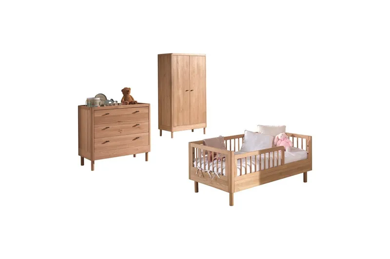 Juniorsäng med byrå garderob Forrest Ek, Ek