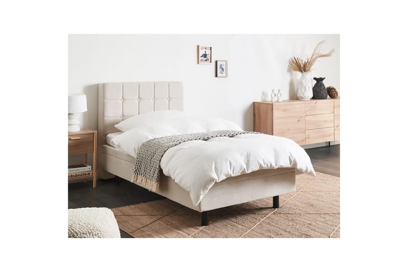 Justerbar säng Duke - Beige, 80x200 cm - Möbler - Sovrum - Sängram & sängstomme