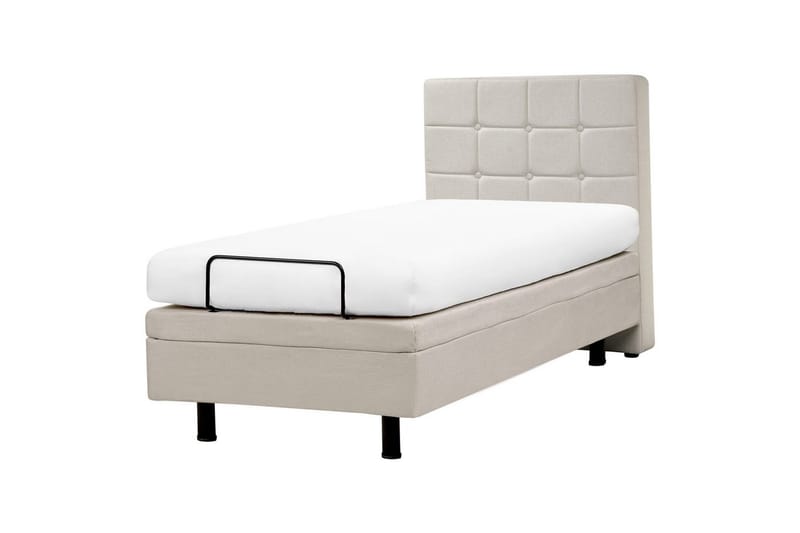 Justerbar säng Duke - Beige, 80x200 cm - Möbler - Sovrum - Sängram & sängstomme
