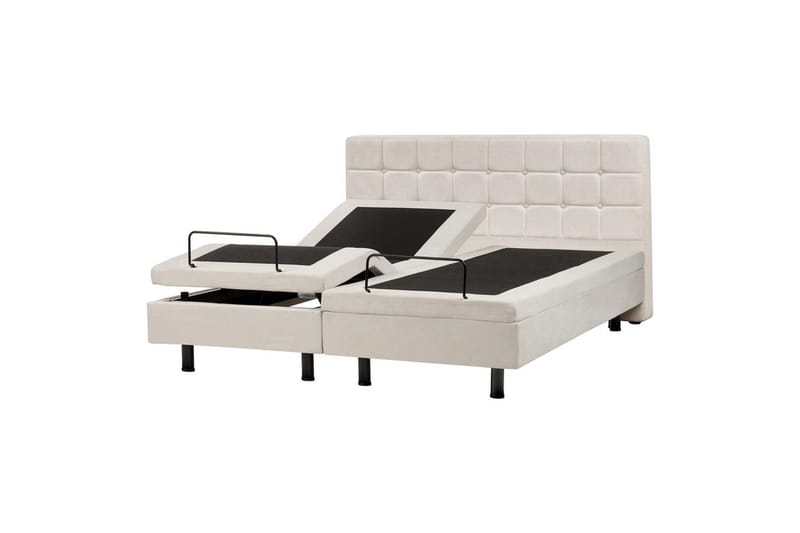 Justerbar säng Duke - Beige, svart, 160x200 cm - Möbler - Sovrum - Sängram & sängstomme