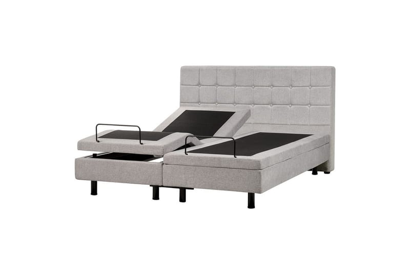 Justerbar säng Duke - Grå, svart, 160x200 cm - Möbler - Sovrum - Sängram & sängstomme