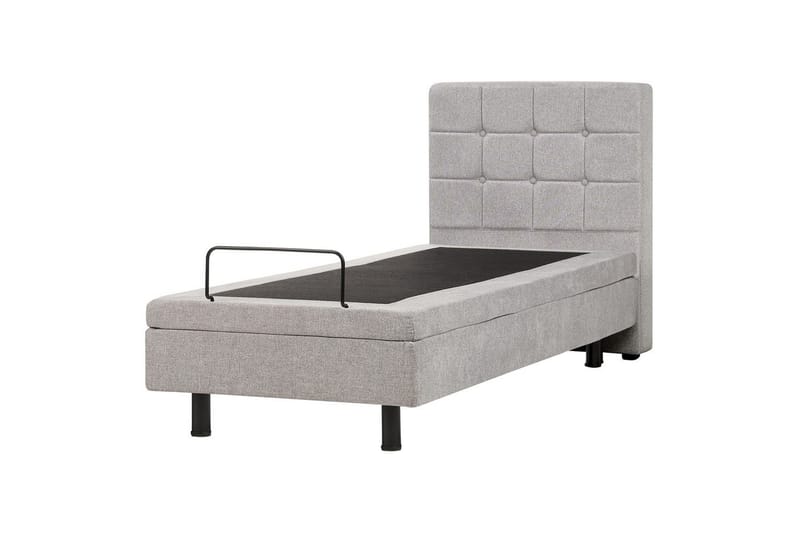 Justerbar säng Duke - Grå, svart, 80x200 cm - Möbler - Sovrum - Sängar - Ställbara sängar