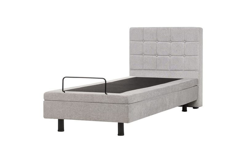Justerbar säng Duke - Grå, svart, 90x200 cm - Möbler - Sovrum - Sängram & sängstomme