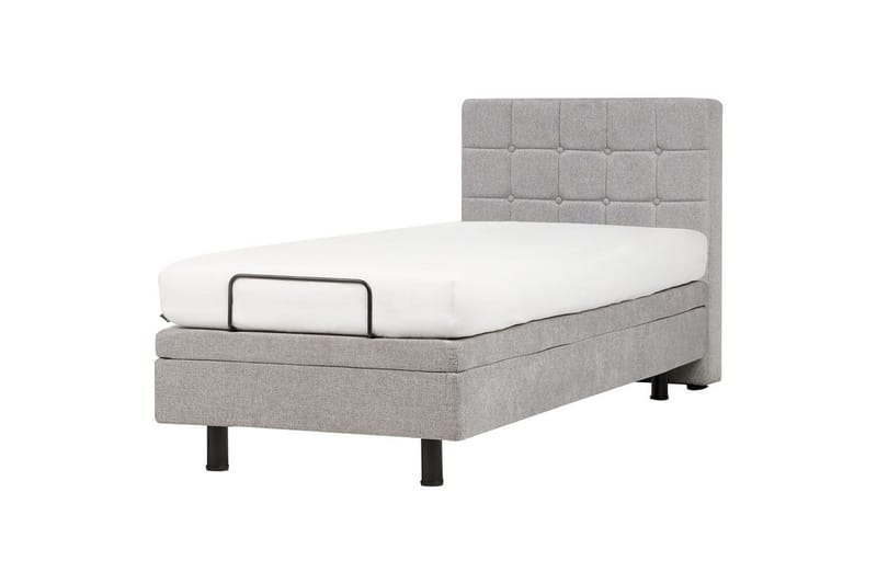 Justerbar säng Duke - Grå, svart, 90x200 cm - Möbler - Sovrum - Sängram & sängstomme