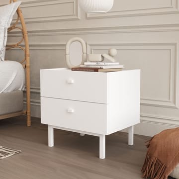 Kamulu Sängbord 47,9x47x36,8 cm - Vit - Möbler - Sovrum - Sängbord