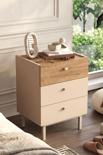 Kamulu Sängbord 47,9x63,5x36,8 cm - Sand och ek - Möbler - Sovrum - Sängbord