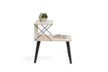 Kaysie Sängbord 50 cm - Svart/Marmor - Möbler - Sovrum - Sängbord