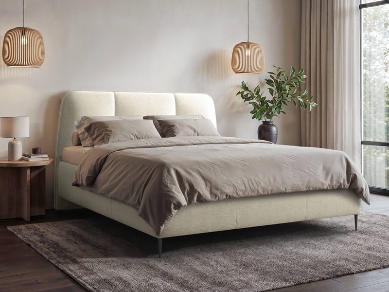 Klyra Sängram med förvaring 160x200 cm - beige - Möbler - Sovrum - Sängram & sängstomme