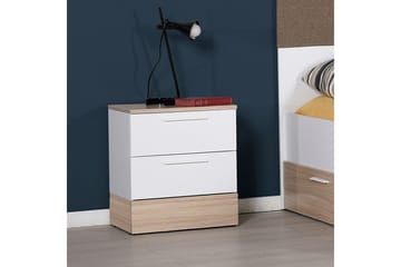 KMD Sängbord 45 cm - Ek/Vit - Möbler - Sovrum - Sängbord