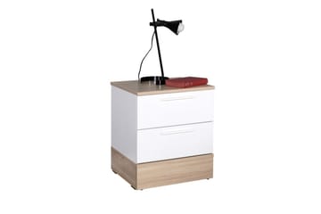 KMD Sängbord 45 cm - Ek/Vit - Möbler - Sovrum - Sängbord