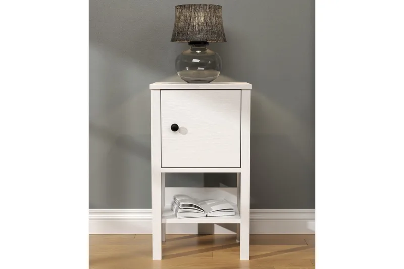 Konrul Sängbord 40 cm - Natur/Vit - Möbler - Sovrum - Sängbord