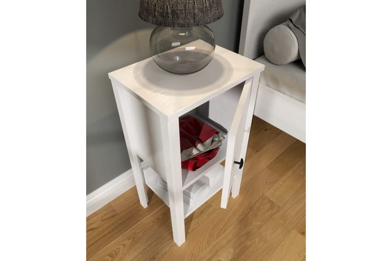 Konrul Sängbord 40 cm - Natur/Vit - Möbler - Sovrum - Sängbord
