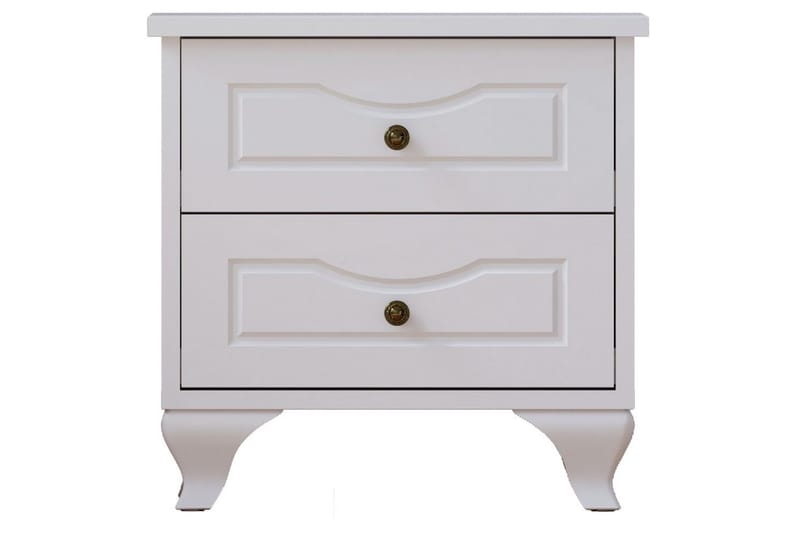 Kyvor Sängbord 45 cm, Matt Vit