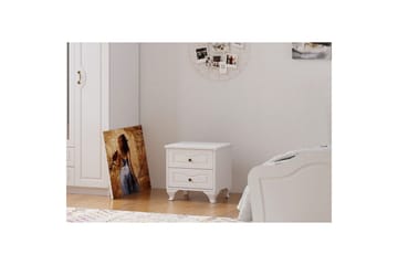 Kyvor Sängbord 45 cm - Matt Vit - Möbler - Sovrum - Sängbord